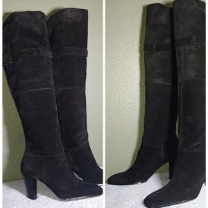 Over the knee suede pull on BOOTS SIZE 91/2